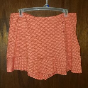 CAbi Matchmaker Skort Sz 16 Tigerlily Orange Diamond